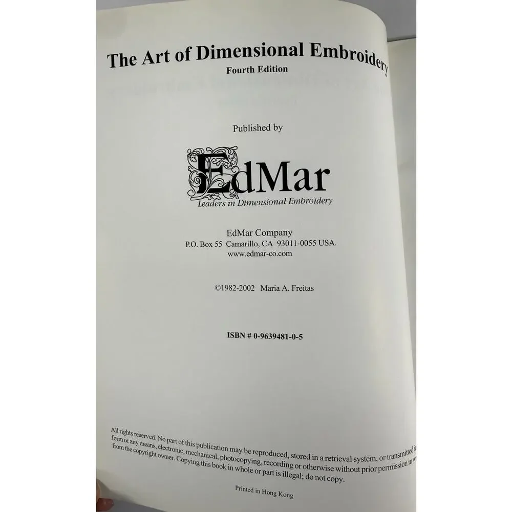 Vintage The Art of Dimensional Embroidery Book (4th Ed) Maria A. Freitas